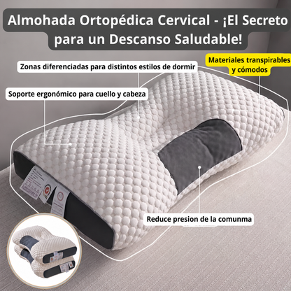 CerviComfort   Almohada Ortopédica  Cervical Viscosa - OFERTA ESPECIAL 2X1