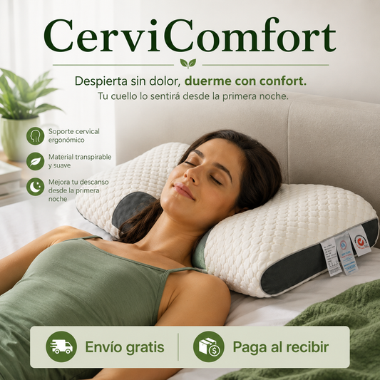 CerviComfort   Almohada Ortopédica  Cervical Viscosa - OFERTA ESPECIAL 2X1